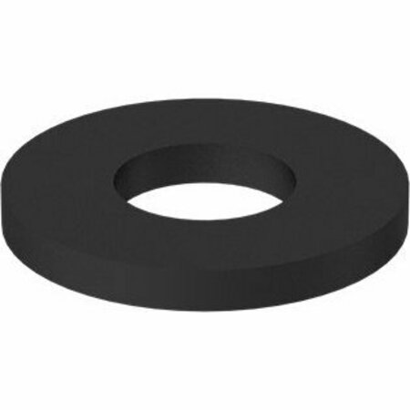 BSC PREFERRED Chemical-Resistant Santoprene Sealing Washer 3/8 Screw.365 ID.812 OD.068-.088 Thick Black, 50PK 94733A723